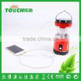 ABS Plastic LED Camping Lights for AA Battery Professional Portable Lighting Solar Rechargeable LED Camp Lamp With Charger thumbnail-1