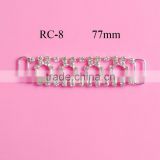 Stock hot selling round circle crystal rhinestone connector for headband/hairwear(RC-8)