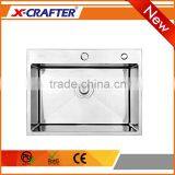 Wholesale Cheap Price High Quality Kitchen Furniture Single Bowl Stainless Steel Sink thumbnail-1