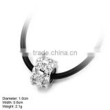 [ZZV-0926] 925 Silver Bead with CZ stones
