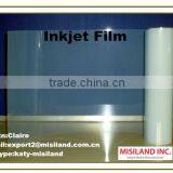 Wide Format 120um Waterproof Inkjet Transparent Film