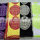 High Quality African Muslim Scarf /embroidered Silk Scarf/shawl Scarf (TJ0186) thumbnail-1