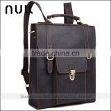 Vintage Men's Genuine Leather Military Backpack thumbnail-5