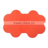High temperature resistance silicone mat/snowflake shape table mat/custom made cup mat