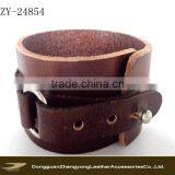 Wholesale Wide Leather cuff Bracelet real leather bracelets (ZY-24854)