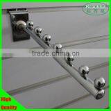 Chrome Plating Metal Display Slatwall Hook for Clothes Hanger