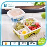 2016 New 4 Compartment Ceramic Lunch Box