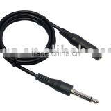 Audio Cable, 6.35MM MONO Plug to 6.35 MONO Jack