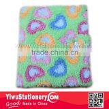 Heart Plush Fabric Mini Notebook With Lock thumbnail-1