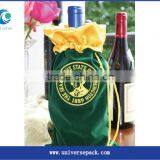 Customized White Velvet Wine Bag With Personal Printing Custom Design Bags thumbnail-4