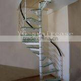 Glass Spiral Stainless Steel Stair 9002-19