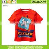 100% Cotton T-shirt Boy Girl T-shirt Pirate Ship t -shirt Child T-shirt Kids T-shirt thumbnail-1