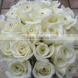 Hot Sale Rhinestone Crystal Wedding Bridal Bouquet Jewelry Floral Brooch Pin thumbnail-1