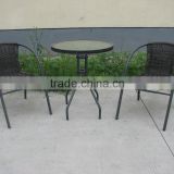 3 PCS Outdoor Table and Chair Bistro Set