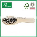 Round Cambered air cushion massage comb brush natural wooden with long handle, hotel style, creative gift, beauty, WMC026