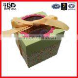 Customized Beauty With Butterfly Tie Holiday Birthday Cake Box Design Paper Cake Box