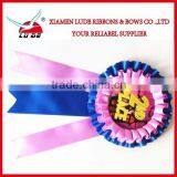 Custom Design Award Ribbon Rosette for Wholesale thumbnail-1