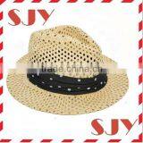 Cheap Wholesale Promotional Custom Printted Logo Straw Hats thumbnail-1