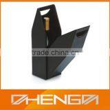 Hot!!! 2014 Made-in-China Black Classic Craft Paper Packaging For Single Wine Bottle(ZDP14-W001) thumbnail-1