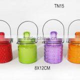 Clear Cylinder Mini Glass Lid Glass Jars for Candle TN15 thumbnail-1