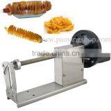 Manual Hot Dog Twister Spiral Tornado Potato Curly Fries Slicer With 12L Deep Fryer and Bamboo Skewers