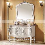 42" Royal Single Rubber Solid Wood Bathroom Vanity Cabinets in Ivory White WTS-820CO