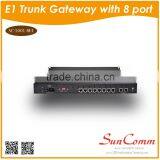 SC-5001-8E1 NEW Design Support H.323/SIP Protocol Digital Trunk Gateway With 8portE1 thumbnail-2