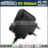 5V 500mA Smart Android TV Box Adapter 2.5W Set Top Box AC DC Power Adapter