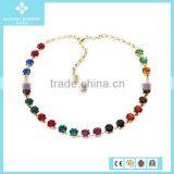 New Charms Fashionable Austria Crystal Silver Chain Necklace thumbnail-6