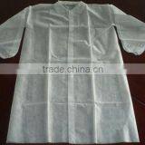 Nonwoven Disposable White Lab Gown