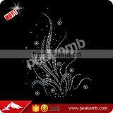 Hot Fix Neckline Rhinestones Wholesale Heat Transfers for T-shirt thumbnail-1