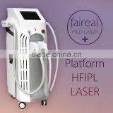 Hair Removal 2015 Newest Beauty Salon Equipment Spider Veins Removal Age Spot Removal  Birthmark Removal E-light Ipl RF Nd Yag Laser Multifunction Machine