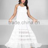 New Summer Women Casual Dresses Sleeveless White Cocktail Dress
