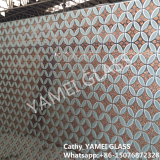 Стекло с кислотной травлением в узор цветов thumbnail-3