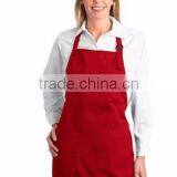 Hot Wholesale Super Good Quality Black Kitchen Cooking Embroidered Bib Apron thumbnail-4