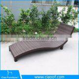 Outdoor Wicker Rattan Stackable Sun Lounger / Pool Deck Chairs / Sun Lounger thumbnail-3