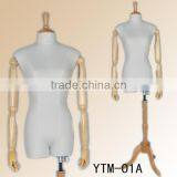 Fiberglass Wrapped With Fabric Mannequin Wooden Arm thumbnail-1