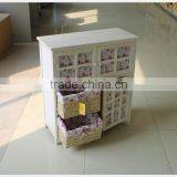 Antique High Quality Handmade Decorative White Wooden Cabinet With Drawer thumbnail-3