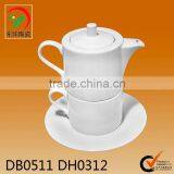 Customized White Porcelain Tea Cups and Tea Pots thumbnail-1