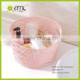 High Quality Plastic Storage Basket Lace Hollow Laundry Basket PP Clean for Home thumbnail-3