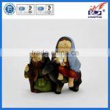 Resin Nativity Scene Figurine,Holy Family Journey To Bethlehem,Joseph With Mary Riding on Donkey on Their Way to Bethlehem thumbnail-1
