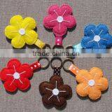 Hot 2017 Best Selling Laser Cut New Product Decorative Custom Handmade Fabric Felt Keychain,key Chain thumbnail-1