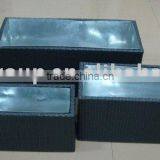 PE/PLASTIC RATTAN W/ZINC PLANT POT thumbnail-1