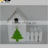 Bird House Rectangular Wooden Flower Planter thumbnail-1