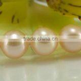 Natural 8-9mm Pink Freshwater Pearl Necklace With 14K Gold Clasp thumbnail-4