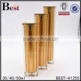 30ml 60ml 100ml Cosmetic Acrylic Lotion Pump Bottle Gold Color Square Shape Plastic Bottle thumbnail-6