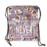 GYM Backpack Drawstring Bucket Shoulders Travel Bag Many Dogs thumbnail-2