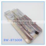 Stainless Steel BBQ Grilling Tool Set 4-Piece With Cutting Board thumbnail-1