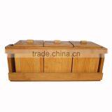 3 Pieces Practical Original Customized Size Bamboo Spice Jar Set thumbnail-2