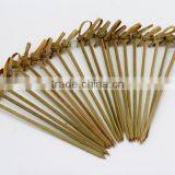 Natural Flat Bamboo Fruit Skewer for Food,salad ,meat With Smooth Color Surface thumbnail-3